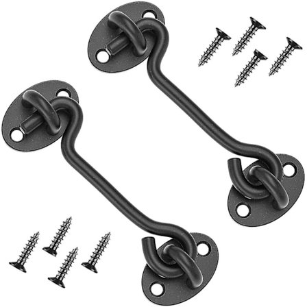 Låsegreb til Skydedør, 2 stk 4'' Skydedørslås Robust Solid Tyk Rustfri