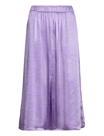 Satina Nuri Skirt Knälång Kjol Lila Bzr