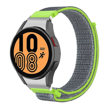 Nylonarmband Samsung Galaxy Watch 5 40/44/Pro 45mm Grön