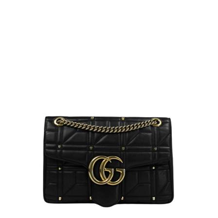 Gucci Vintage, Pre-owned Shoulder Bag Zwart, Dames, Maat:ONE Size,leer,strepen