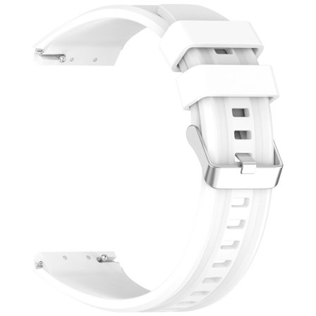Sømløs silikone urrem kompatibel med Huawei GT6 Pro - Fås i flere farver White