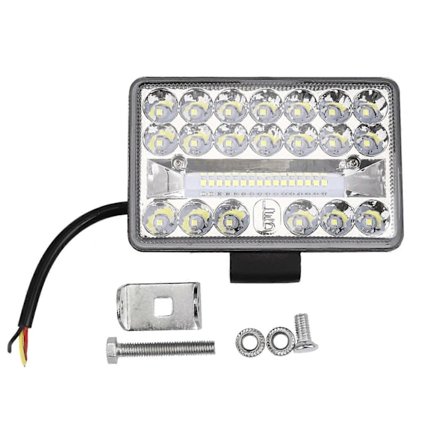 4 Tommers Bil LED Arbeidslys 108W 36LED Bar Firkantet Spotlys 12V 24V Offroad for Lastebil Offroad ATV
