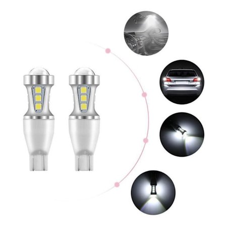 Led-lampe W16W T15 3030 18Smd Bil Baglygte Backup Baklygte Pære