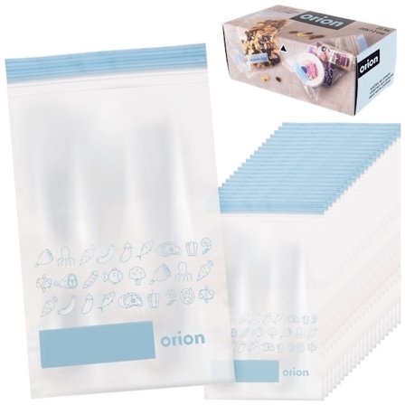 Praktiske plastikposer med lukning til køle- og fryseskab, 25-pak