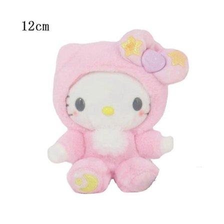 10-15cm Sanrio Plysj Kosedyr Tegneserie Anime Figur Kuromi My Melody Cinnamoroll Søte Dukker Baby Bursdagsgaver Kawaii Dekor