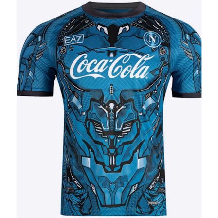 25-26 S.S.C. Napoli Blå Trænings Fodbold T-shirt S-2XL