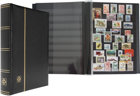 PREMIUM Indstiksbog - A4 - 64 sorte sider - Sort - Leuchtturm