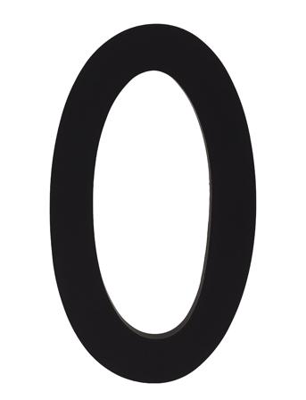 Architecht Numbers 100 Mm Black Design Letters