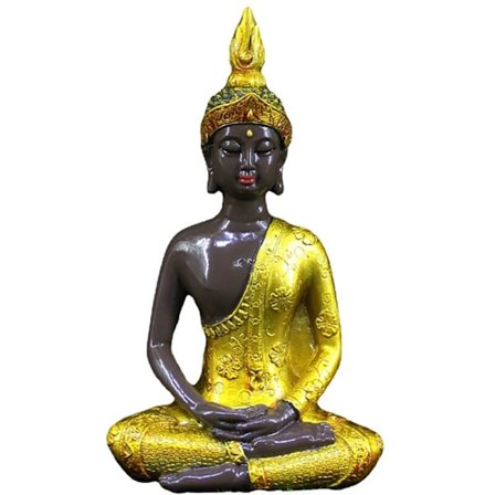 Stor Thailand Statue Håndlavet Resin Skulptur Hindu Buddhisme Meditation Figur