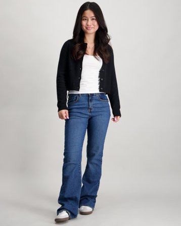 Levi's LVG BAGGY FLARE Blauw Jeans Meisjes - Kids Brand Store