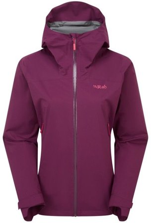 Rab Downpour Light Jacket Womens Mulberry