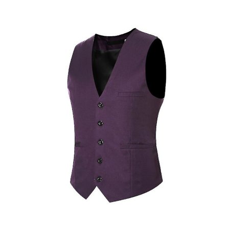 Men's V-neck Suit Vest Cotton Slim Four Seasons Vest