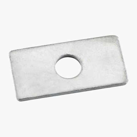 Biltema - Firkantskive M21 50 x 50 mm varmforsinket 10 stk.