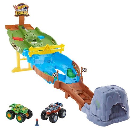 Hot Wheels Monster Trucks Tournament of the Titans Bane med Tilbehør