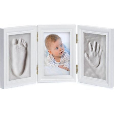 Baby Fotobordsett med Hånd- og Fotavtrykk