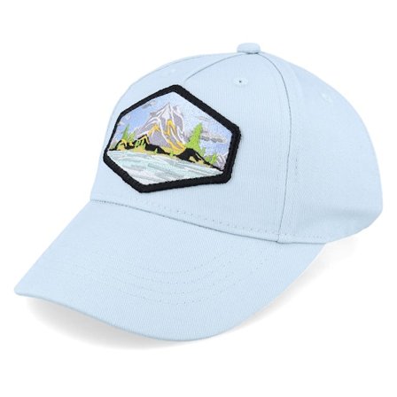 Wild Spirit - Blå adjustable Kasket - Kids Island Patch Powder Blue Organic Adjustable @ Hatstore