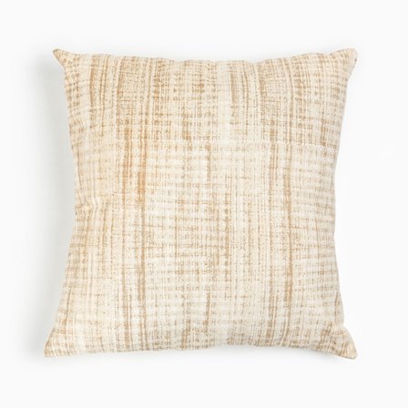 Beige puuvillakoristetyyny 60x60 cm