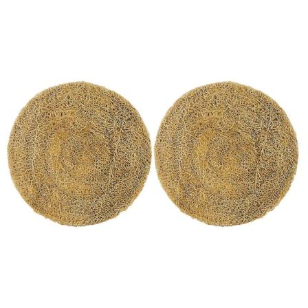 2 kpl Luffakorkit Teekannun Alusmatot Liukumattomat Alusmatot Pyöreät Kupin Alusmatot Koristeelliset Luffakissat 12X12X0. 12X12X0.5CM