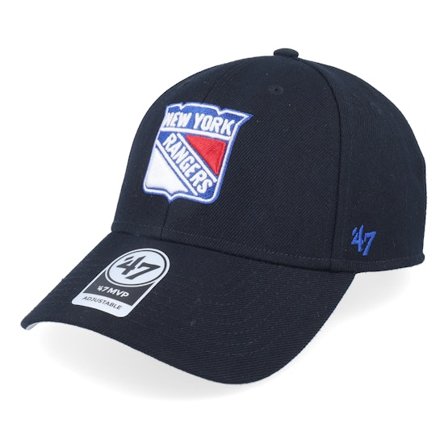 47 Brand - NHL Nero adjustable Cappellino - New York Rangers Mvp Black/White Adjustable @ Hatstore