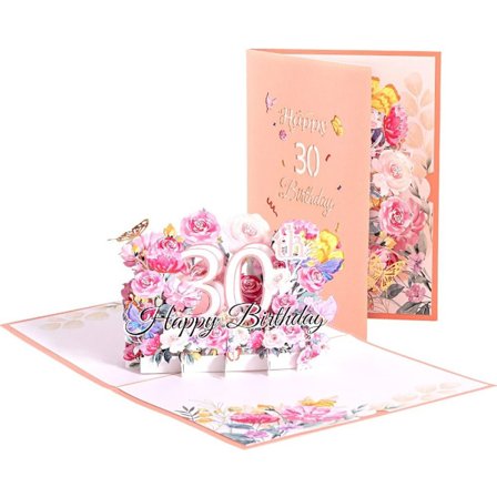 Fødselsdagskort Fødselsdag Skub kort Fødselsdagsgave