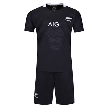 Mordely 2019-2020 All Black Rugby Jersey för barn