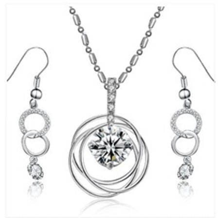 18K Guldfyllda Guld Filled gulddoublé SET CZ