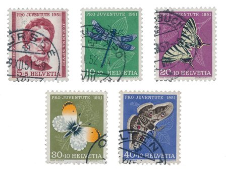 Schweiz 1951 - MICHEL 561/65 - Stemplet