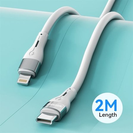 Wozinsky WSTCL2 Lightning / USB-C PD 27W-kabel 2 m - hvit