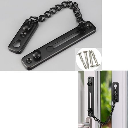 1 kpl (musta) Ovivartioketju, Oviturvavarmuusketju Ovi Chai