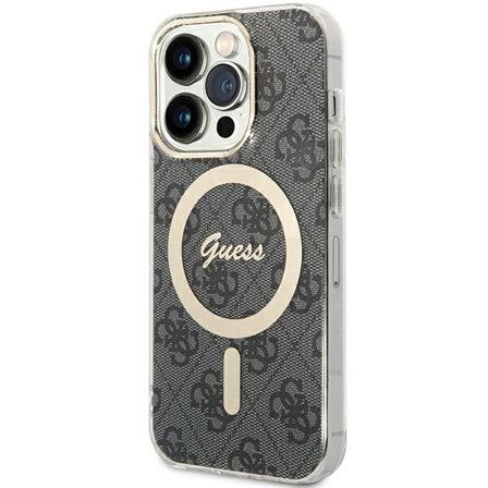 Guess IML 4G MagSafe-etui for iPhone 15 Pro - svart