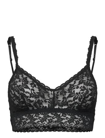 Hanky Panky Retro Lace V-Neck Retro Bralette Black Hanky Panky