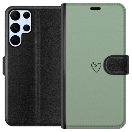 Kompatibelt Lommeboketui til Samsung Galaxy S24 Ultra Hjerte