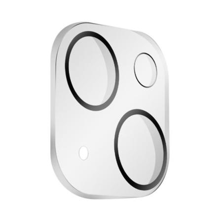 Apple iPhone 13 Kamera Film Hærdet Glas 9H Gennemsigtige sorte konturer Hvid