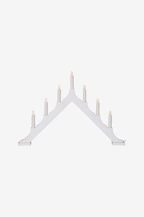 Star Trading - Lysestage Alma 7L - Hvid - Adventslysestager - Fra Homeroom