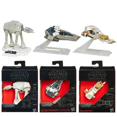 3-Pack Star Wars The Black Series Titanium Metall Rymdskepp No.1 - Leksaker - Bilar & Fordon - Flygplan