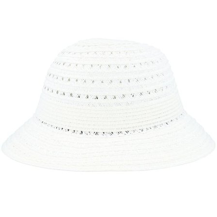Seeberger - Vit Hatt - Paperbraid Mix White Cloche @ Hatstore