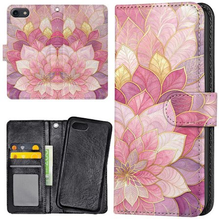 iPhone 16e - Plånboksfodral/Skal Flower