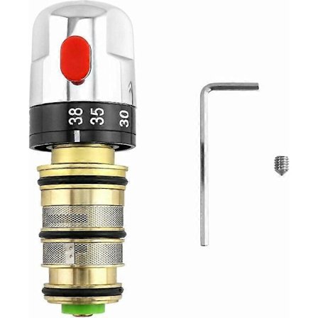 Termostatisk blandebatteri, termostatisk dusjbatteri, messing dusjbatteri patron [DB]