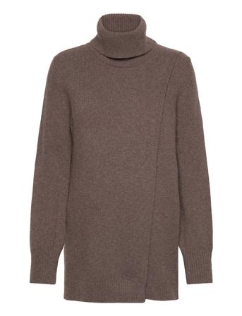 Wool Turtleneck Tunic Høyhalset Pologenser Brun Boob*Betinget Tilbud