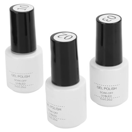 3 st ROSALIND Nagel Gel Polish Set Manikyr UV Soak Off Lack Fingernagel Dekoration 7ml