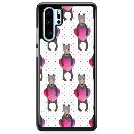 Bjornberry Hårdskal Huawei P30 Pro - Hundar & Hjärtan