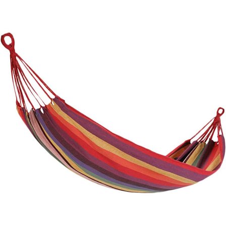 Hängmatta Gunga 2 Personers Canvas Bärbar Gunga för Resor Bakgård Strand Camping Hängmattor Säng