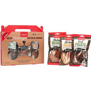 Dogman Box, 240g - Mix med kødrige hundesnacks