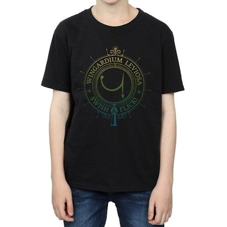 The Boys Boys Wingardium Leviosa Bomulls T-shirt 5-6 År Svart