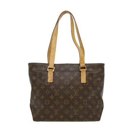 Louis Vuitton Vintage, Pre-owned Cabas Piano Monogram Tote Bag Bruin, Dames, Maat:ONE Size,leer