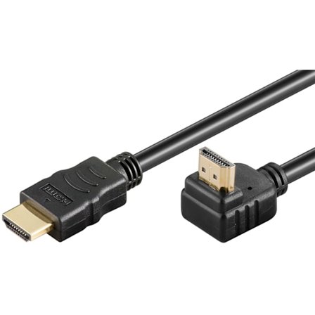 Höghastighets HDMI -kabel 90° med Ethernet