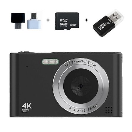 4K HD Digitalkamera med 32 GB minneskort