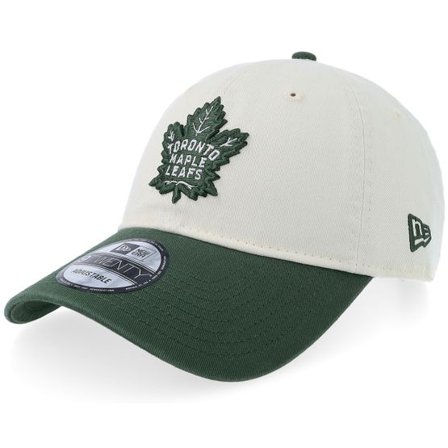New Era - NHL Grön unconstructed Keps - "Hatstore Exclusive x Toronto Maple Leafs 9TWENTY Chrome/Dark Green Dad Cap " @ Hatstore
