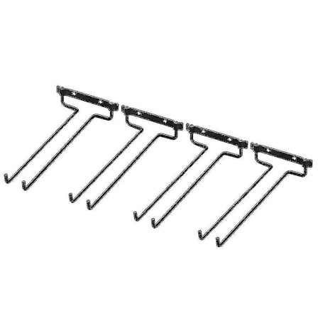 4 st Vinglasställ Väggmonterade Hängande Hyllor Vinglas Displayställ kompatibla med Skåp Och Bar B-C4