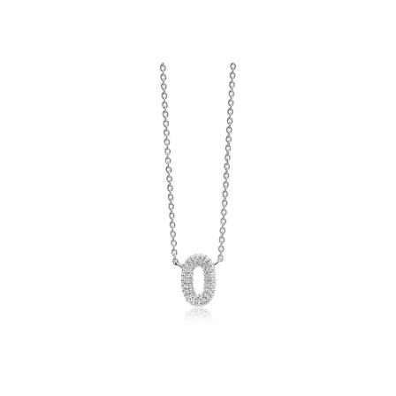 Sif Jakobs, Necklace Novoli Zero Grijs, Dames, Maat:ONE Size